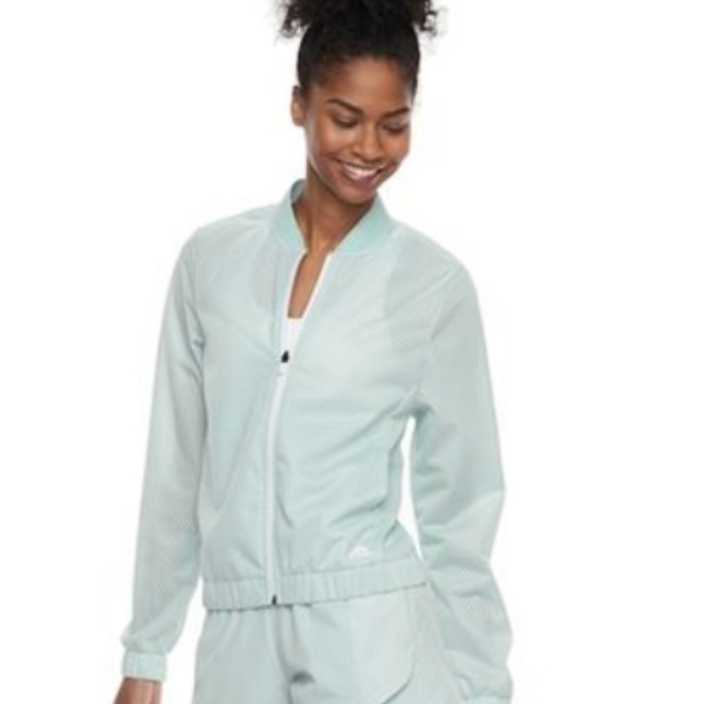 NWT Adidas SID Summer Bomber Jacket, Mint Green